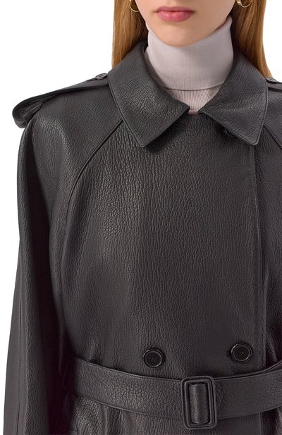 Кожаный тренч 12 STOREEZ, арт. 127368, фото 5