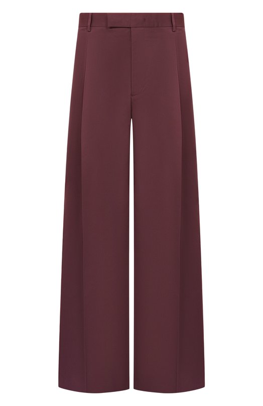 Брюки из хлопка и шелка Jil Sander J22KA0327/J45266 Бордовый J22KA0327/J45266