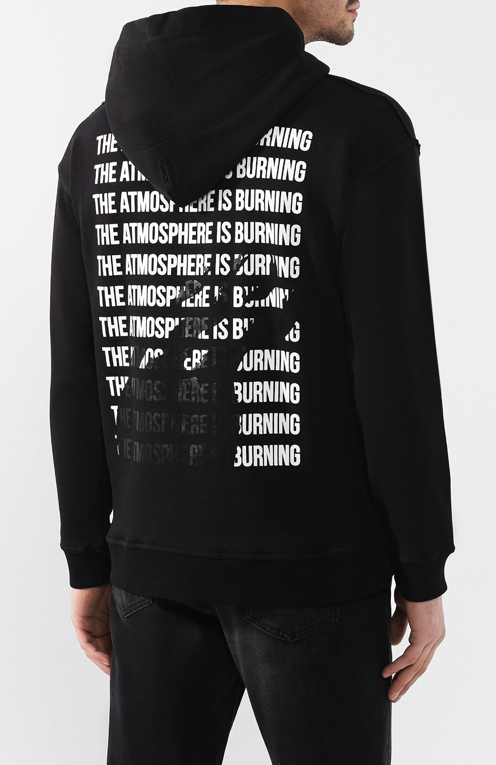 Хлопковое худи PRAY FOR US, арт. BRH 02 BLACK, фото 4