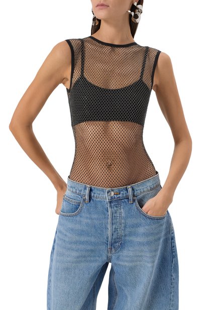 Боди с отделкой стразами CHAPURIN, арт. BD/20427/28882-М, фото 3