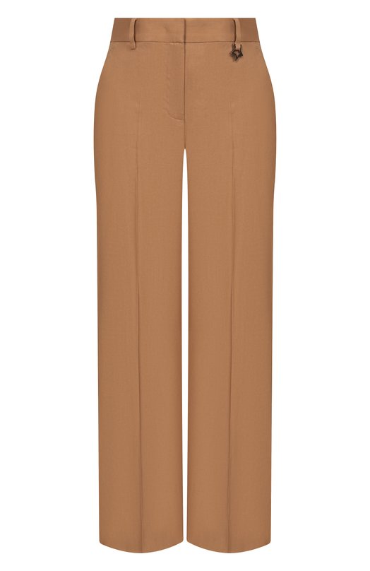 Брюки из о льна и вискозы Lorena Antoniazzi E2627PA01P/3347 Коричневый E2627PA01P/3347