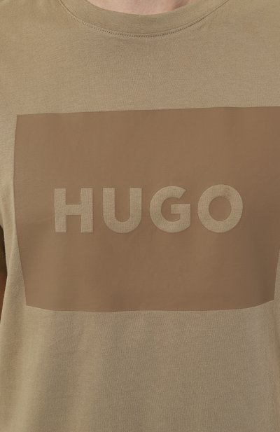 Хлопковая футболка HUGO, арт. 50467952, фото 5
