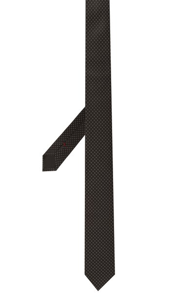 Шелковый галстук HUGO черного цвета по цене 8995 руб., арт. 50535335, фото 3 Шелковый галстук HUGO, арт. 50535335, фото 3