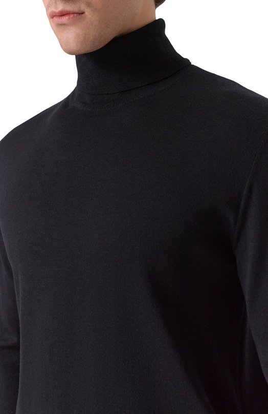 Шерстяная водолазка Dries Van Noten 021200-2700-900 Чёрный  021200-2700-900 Фото 5