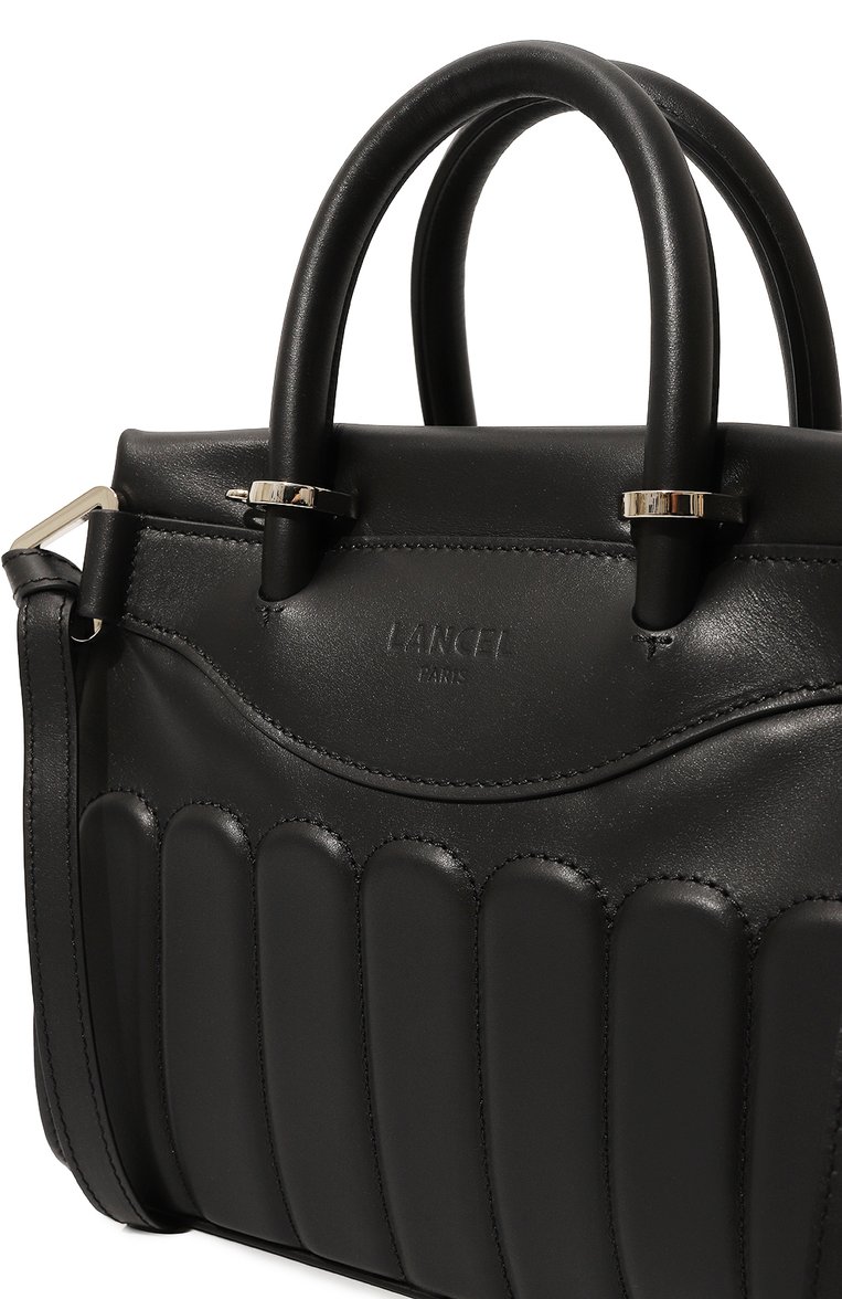 Женская сумка rodeo LANCEL черного цвета, арт. A12338 | Фото 3 (Материал: Натуральная кожа; Размер: small; Ремень/цепочка: На ремешке)