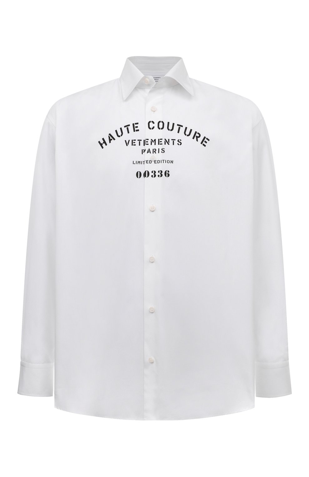 Хлопковая рубашка VETEMENTS, арт. UA53SH450W 1001/M, фото 1
