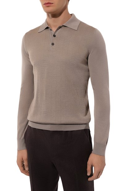 Поло из шерсти и шелка ZILLI, арт. KBP001M0230VSQA00, фото 3