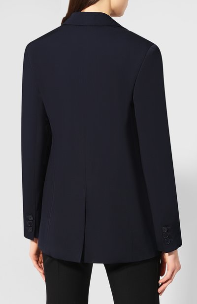 Шерстяной жакет STELLA MCCARTNEY темно-синего цвета по цене 134000 руб., арт. 567071/SHB55, фото 4 Шерстяной жакет STELLA MCCARTNEY, арт. 567071/SHB55, фото 4