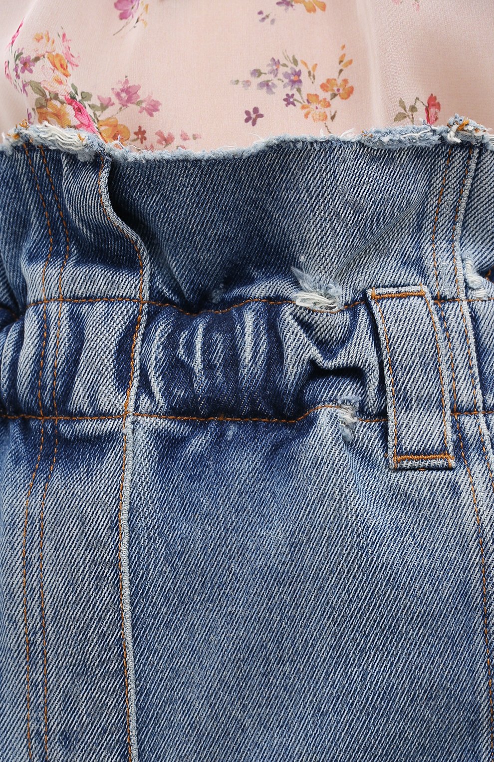 Джинсовые шорты PHILOSOPHY DI LORENZO SERAFINI голубого цвета по цене 35950 руб., арт. J0309/5730, фото 5 Джинсовые шорты PHILOSOPHY DI LORENZO SERAFINI, арт. J0309/5730, фото 5