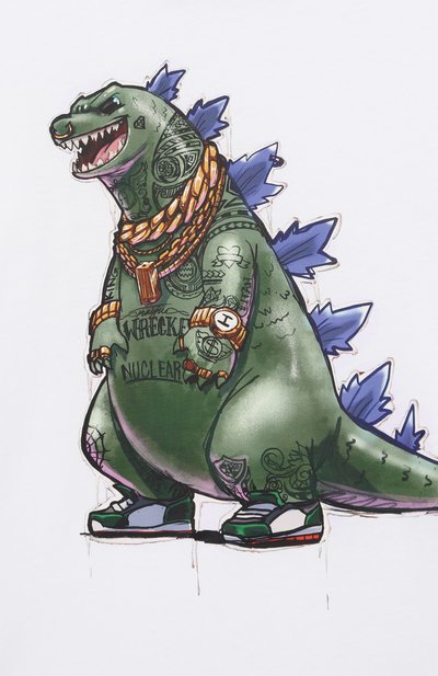 Хлопковая футболка SPRAYGROUND, арт. SPY1368WHT, фото 3