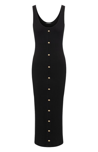 Женское платье из смеси хлопка и вискозы BALMAIN, арт. RF16408/C067