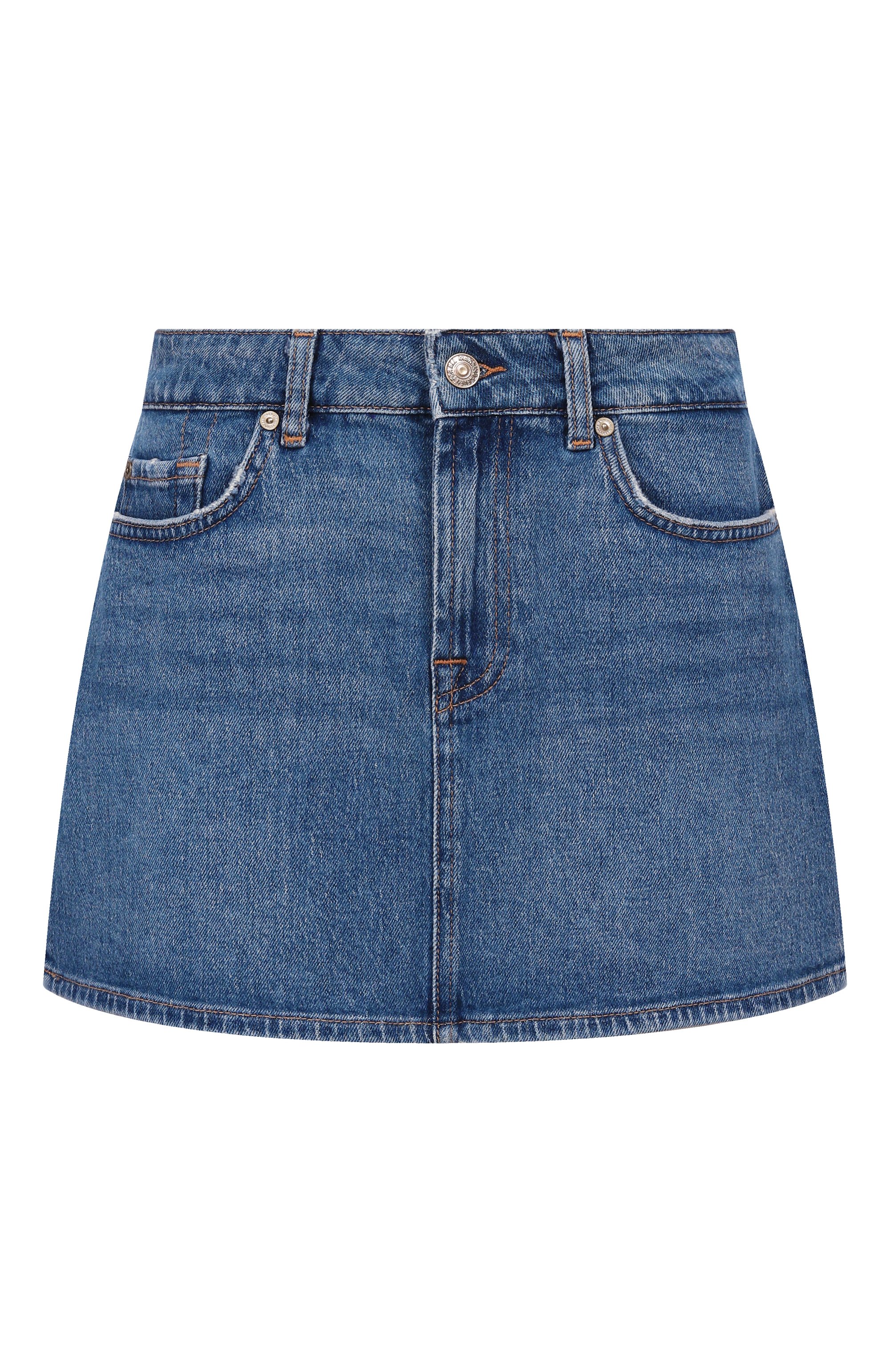 Джинсовая юбка milly 7 FOR ALL MANKIND, арт. 7UJ70C65/MILLY SKIRT, фото 1