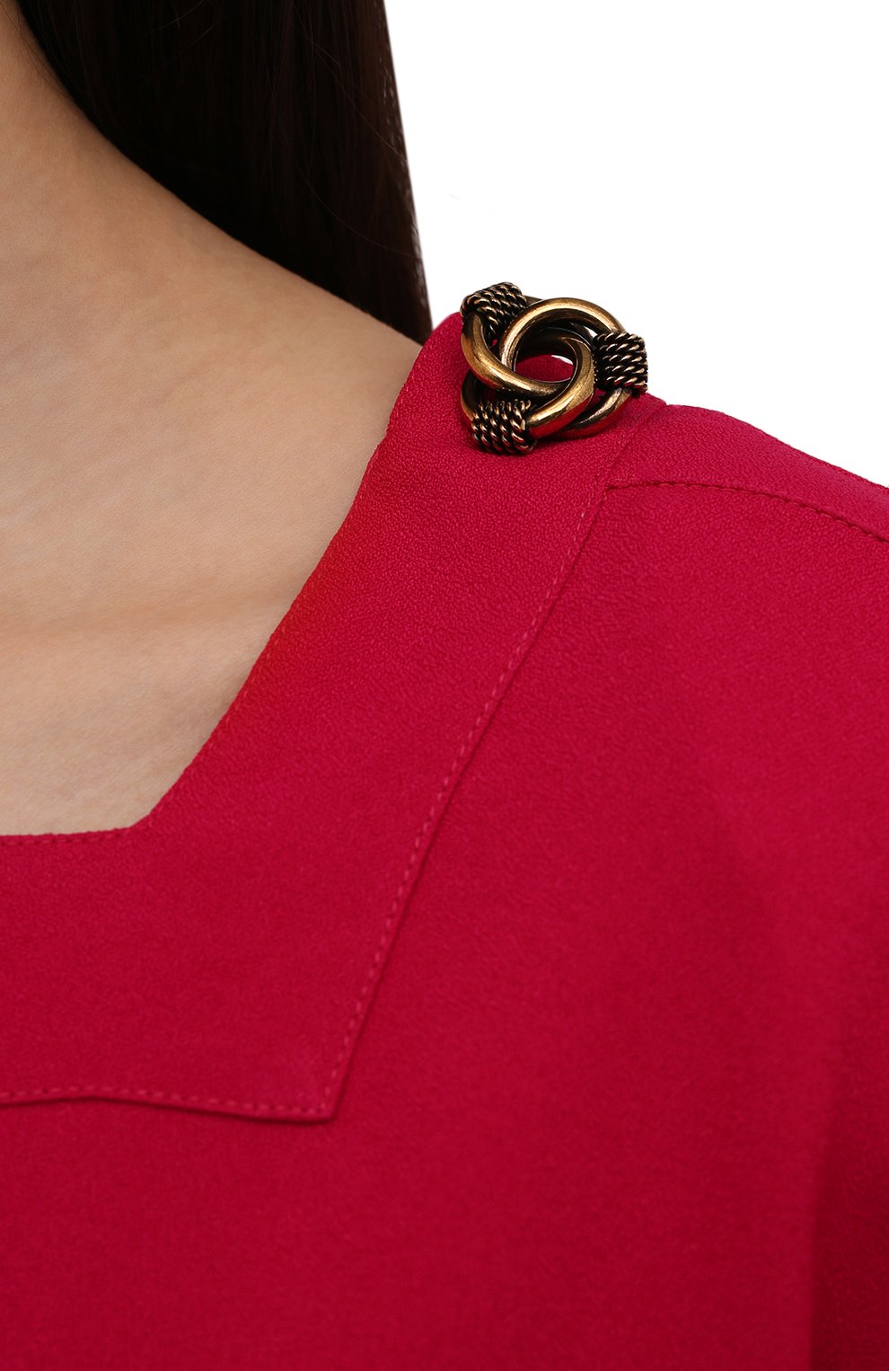 Блузка из вискозы SAINT LAURENT, арт. 679264/Y059W, фото 5