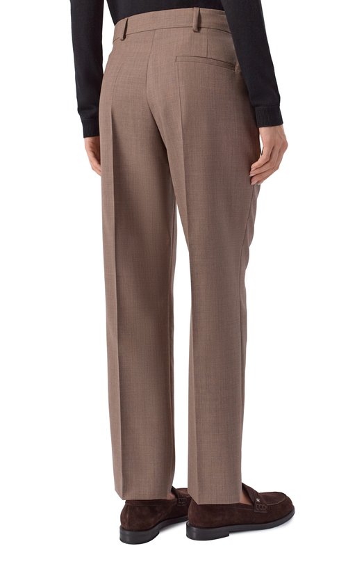 Шерстяные брюки Moschino A0338/0522 Коричневый  A0338/0522 Фото 4