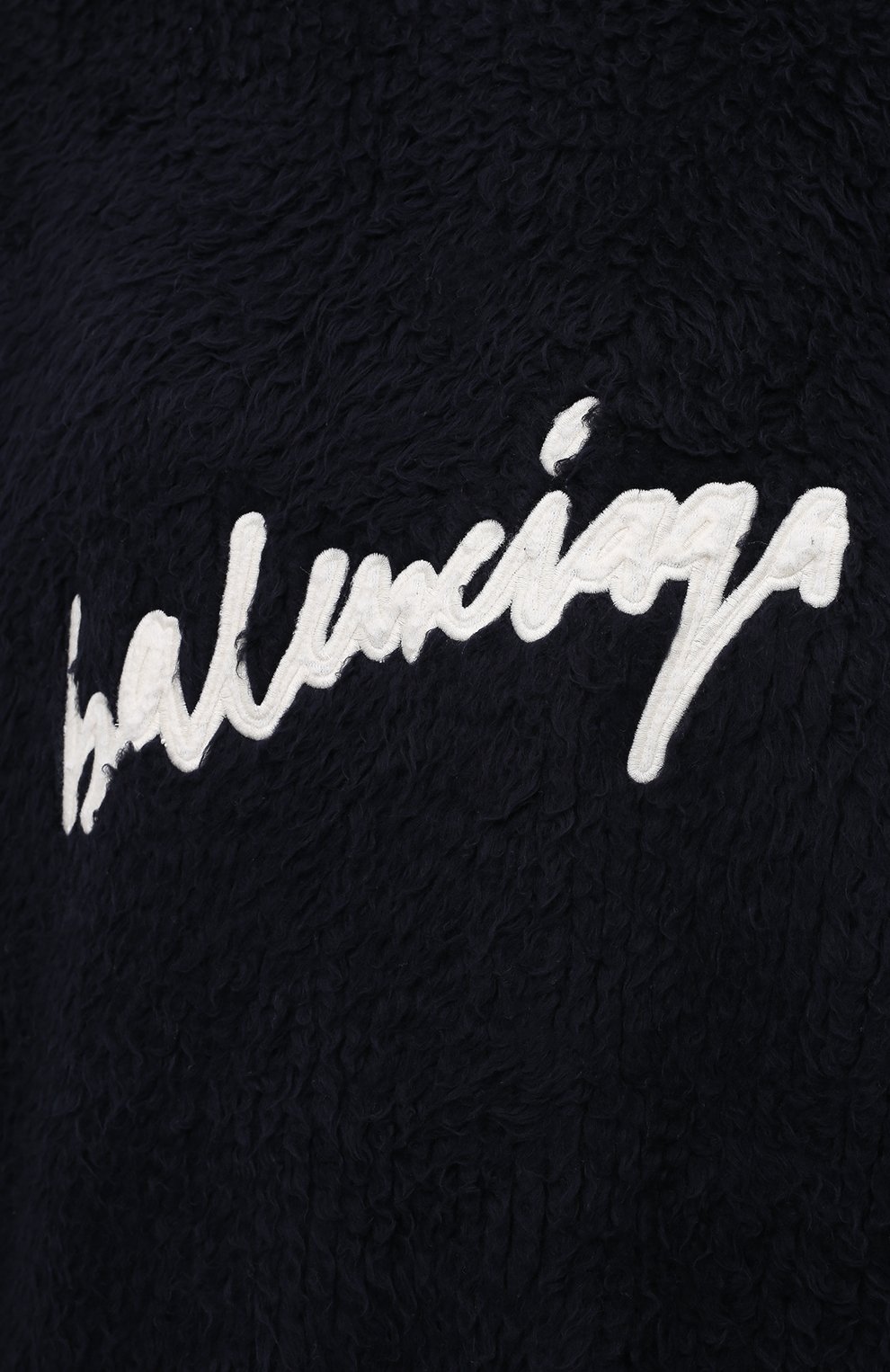 Хлопковый свитер BALENCIAGA темно-синего цвета по цене 139500 руб., арт. 628649/T3182, фото 5 Хлопковый свитер BALENCIAGA, арт. 628649/T3182, фото 5