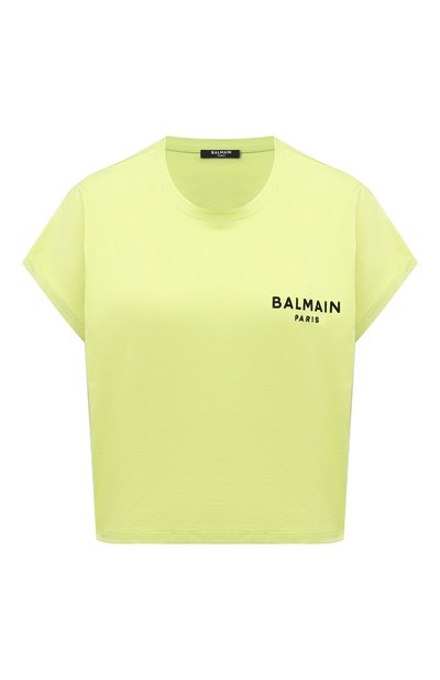Женская хлопковая футболка BALMAIN, арт. VF0EE005/B013