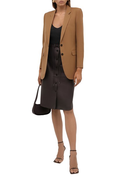 Кожаная юбка THEORY, арт. L0600301, фото 2