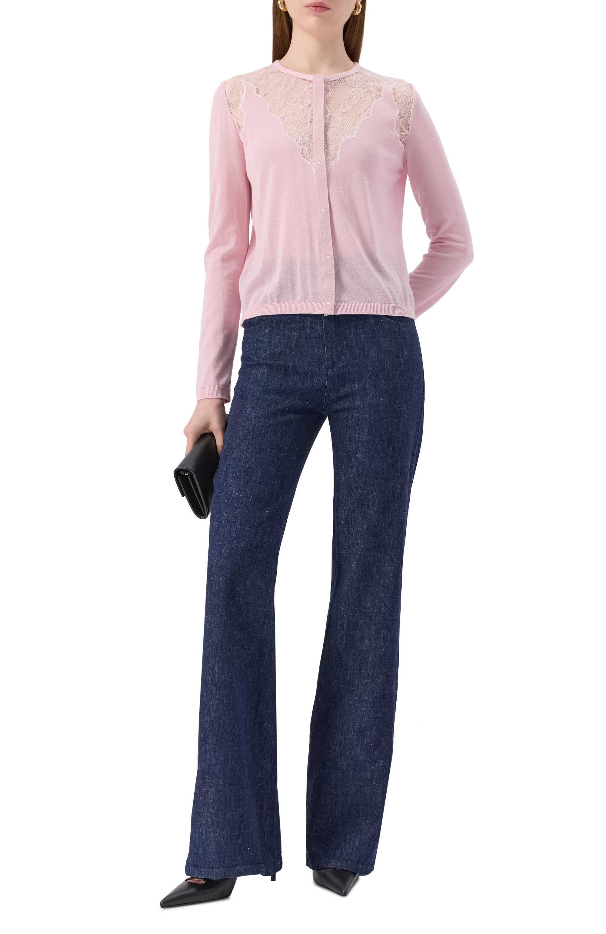 Кардиган из кашемира и шелка GIAMBATTISTA VALLI, арт. 25FWPVCM0M17/02CAS, фото 2