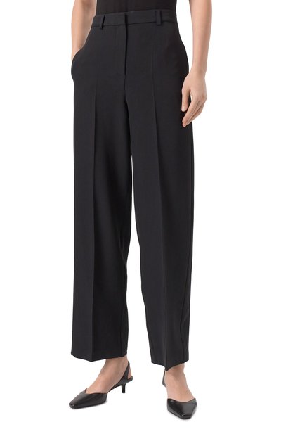 Брюки LESYANEBO черного цвета по цене 40000 руб., арт. LN07H-1057_MAR, фото 3 Брюки LESYANEBO, арт. LN07H-1057_MAR, фото 3