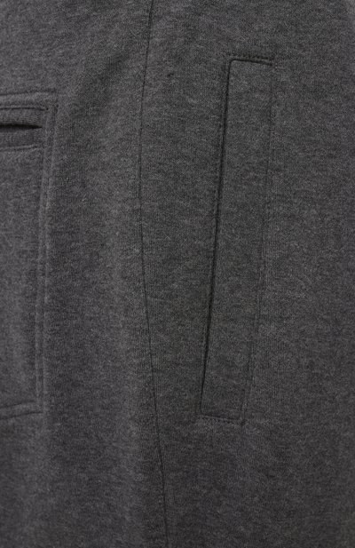 Хлопковые джоггеры BRUNELLO CUCINELLI темно-серого цвета по цене 118000 руб., арт. MM8363211G, фото 5 Хлопковые джоггеры BRUNELLO CUCINELLI, арт. MM8363211G, фото 5