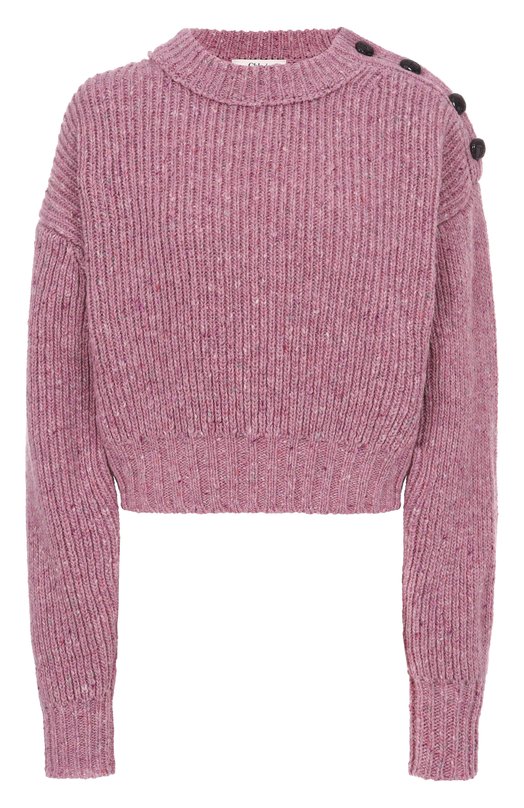 Шерстяной свитер Chloé CH25WMP11640 Розовый CH25WMP11640