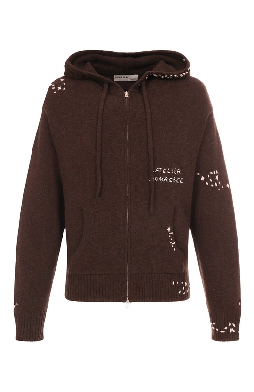 Кардиган DOMREBEL M 0FFICE/KNIT H00DIE ZIP Коричневый M 0FFICE/KNIT H00DIE ZIP