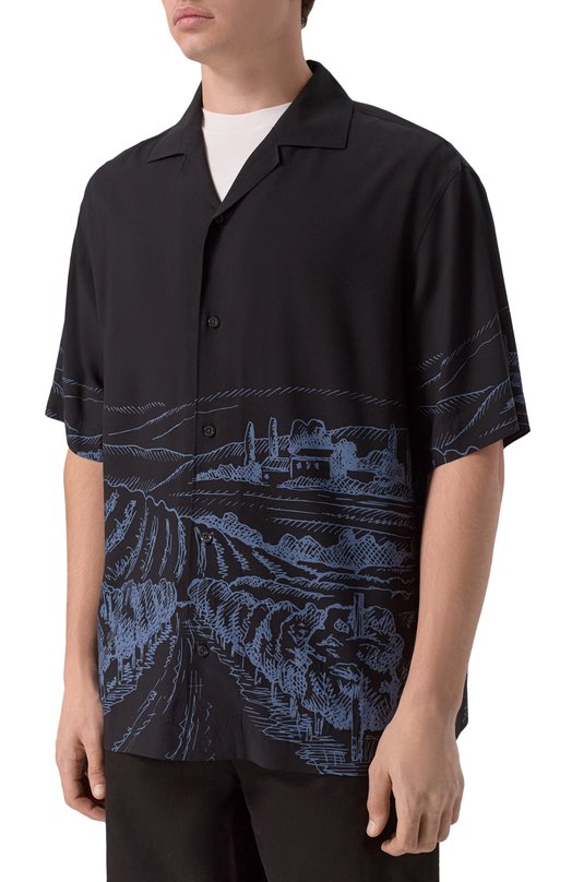 Рубашка из вискозы HUGO 50555785 Чёрный  50555785 Фото 3