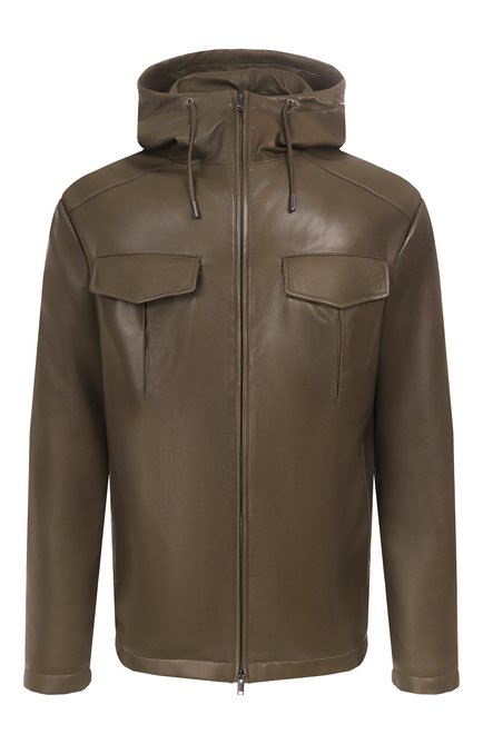 Мужская кожаная куртка MVST, арт. M25.1PM.0003/PL0NGE