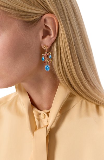 Серьги QUEENSBEE разноцветного цвета по цене 117480 руб., арт. 202427, фото 2 Серьги QUEENSBEE, арт. 202427, фото 2