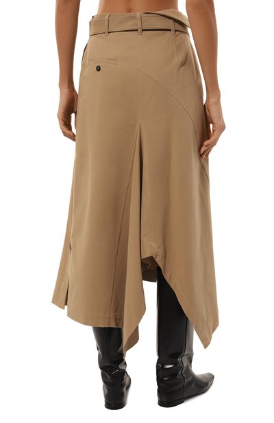 Хлопковая юбка WEEKEND MAX MARA бежевого цвета по цене 33750 руб., арт. B0L0GNA, фото 4 Хлопковая юбка WEEKEND MAX MARA, арт. B0L0GNA, фото 4