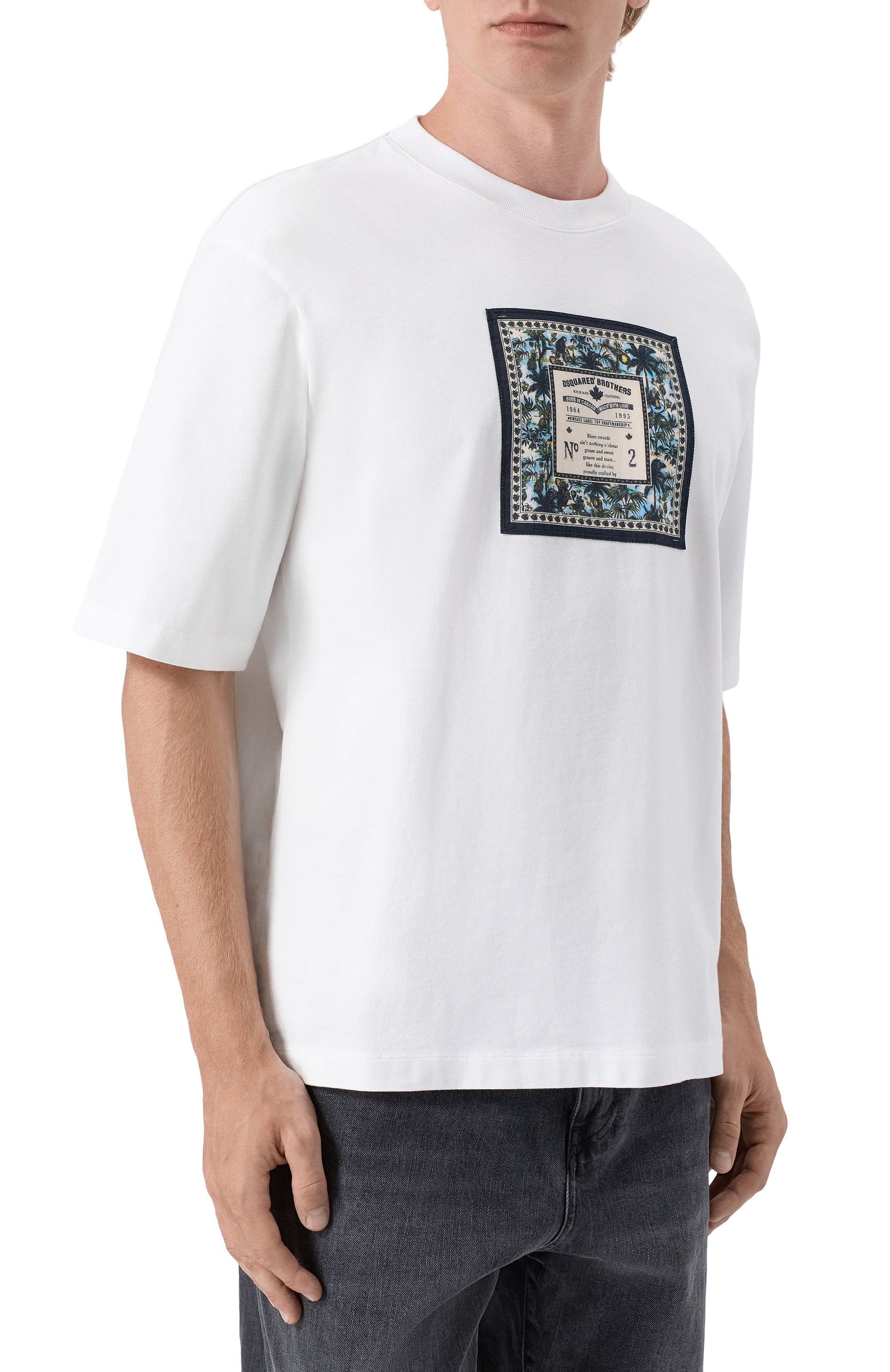 Хлопковая футболка DSQUARED2, арт. S74GD1557/D20106, фото 3