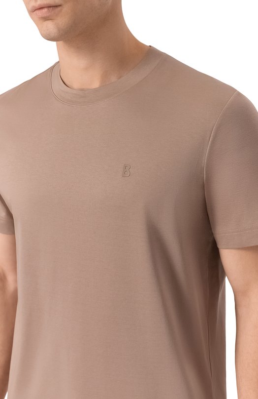 Хлопковая футболка Bogner 58199178 Бежевый  58199178 Фото 5