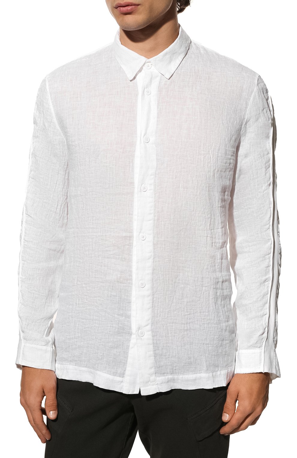 Рубашка изо льна и хлопка TRANSIT, арт. CFUTRQV312, фото 3