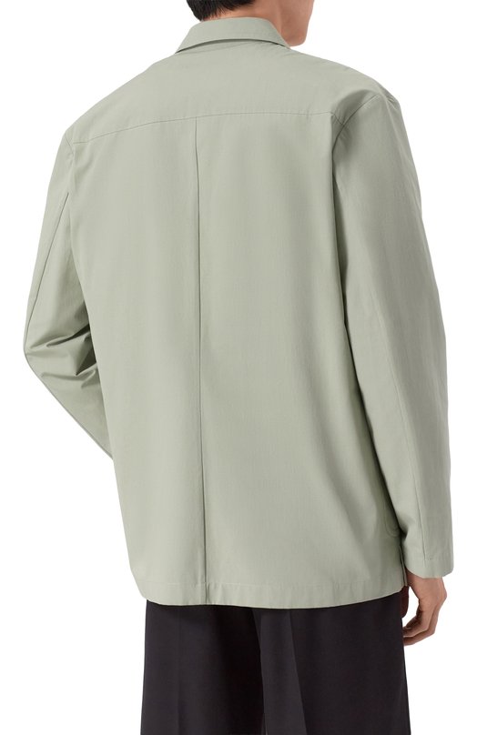 Хлопковый пиджак Dries Van Noten 020718/3309 Зелёный  020718/3309 Фото 4