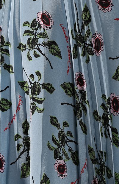 Шелковая юбка VALENTINO голубого цвета по цене 239500 руб., арт. SB0RA5584W5, фото 5 Шелковая юбка VALENTINO, арт. SB0RA5584W5, фото 5