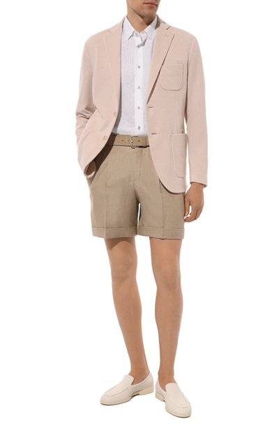 Шорты из шерсти и льна BRIONI, арт. RPAW0L/PBA43, фото 2