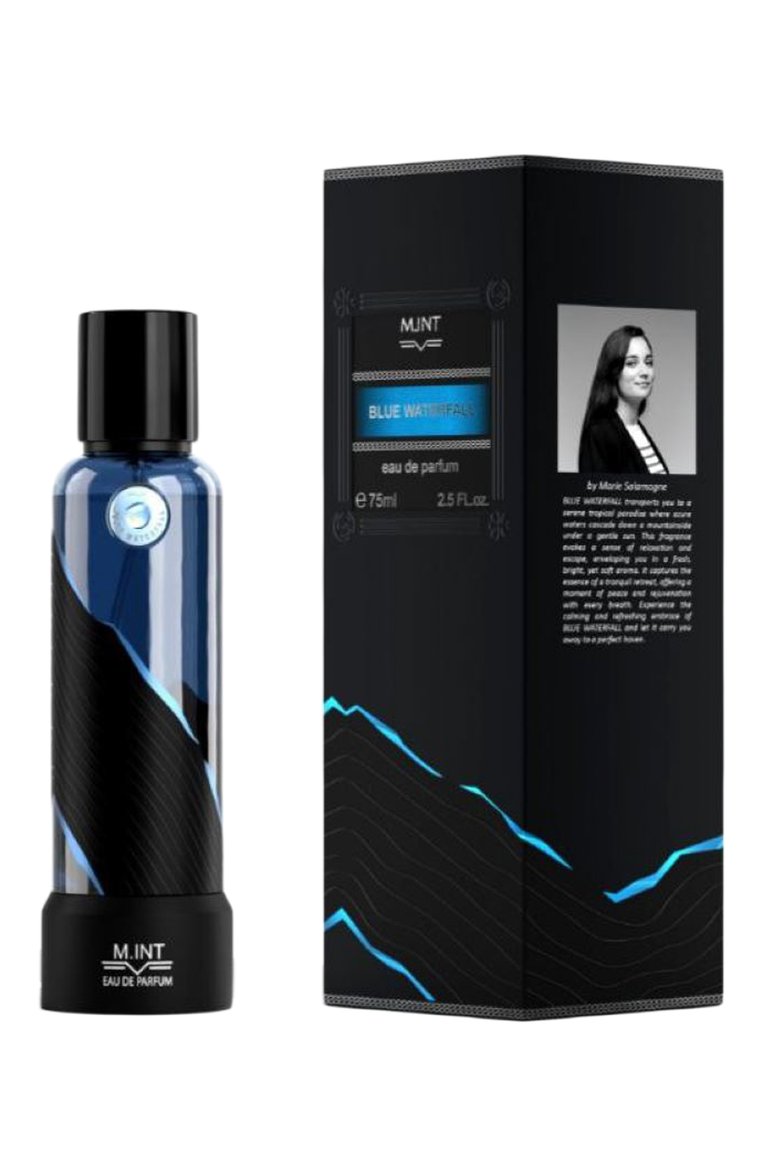 Парфюмерная вода blue waterfall (75ml) M.INT бесцветного цвета, арт. 3760344210707 | Фото 4 (Региональные ограничения белый список (Axapta Mercury): Не проставлено; Нос: Не проставлено; Тип продукта - парфюмерия: Парфюмерная вода; Ограничения доставки: flammable)