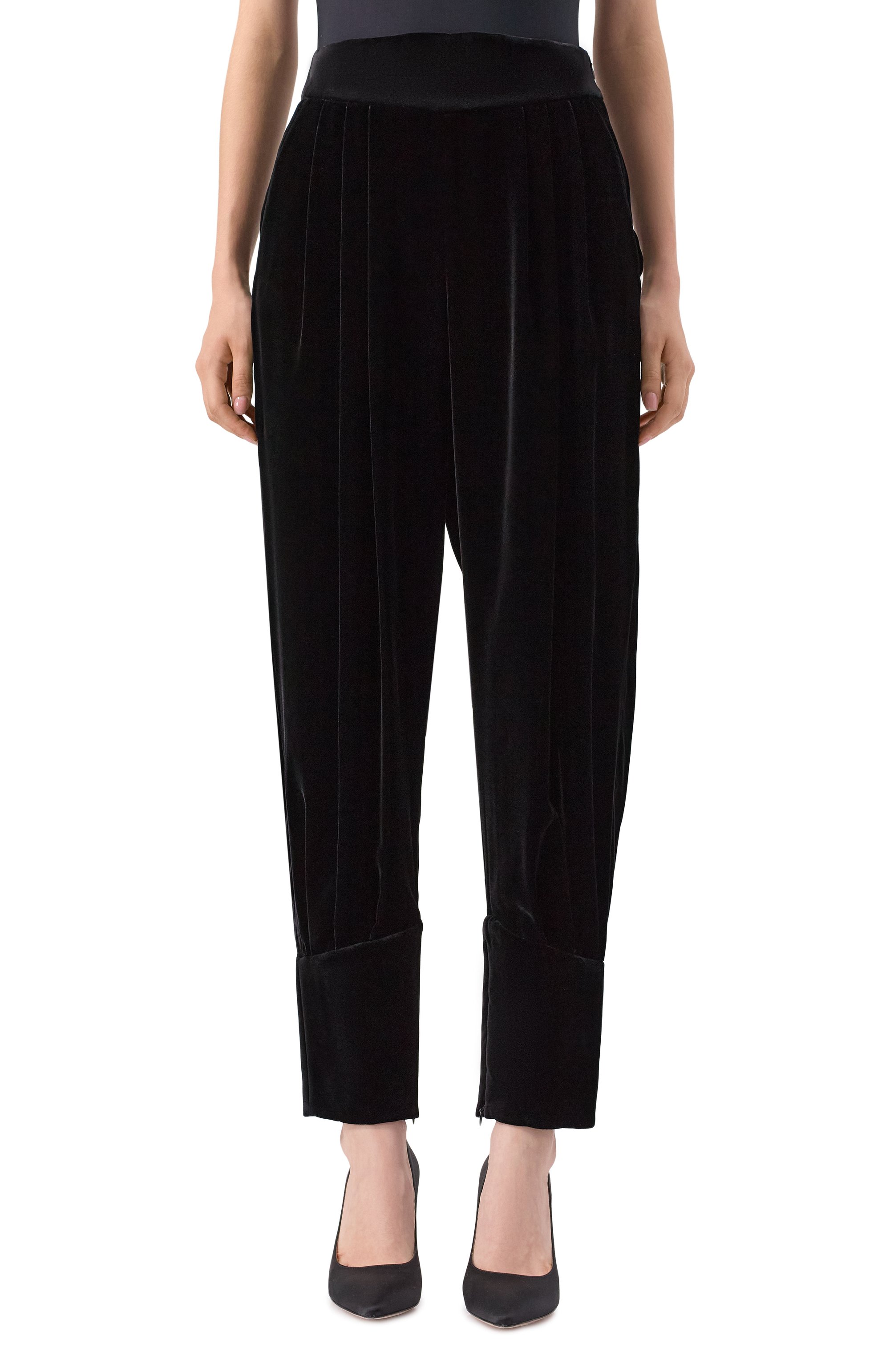 Бархатные брюки GIORGIO ARMANI, арт. GW001601/TE10831, фото 3