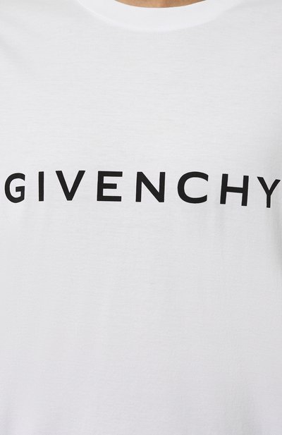 Хлопковая футболка GIVENCHY, арт. BM716N3YAC, фото 5