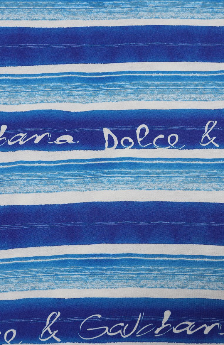Детская хлопковая футболка DOLCE & GABBANA голубого цвета, арт. L4JTHV/II7FT/8-14 | Фото 3 (Материал внешний: Хлопок; Рукава: Короткие; Мальчики Кросс-КТ: Футболка-одежда; Автоматизация состава: Проставлено; Автоматизация ТО: Проставлено; Ростовка одежда: 10 - 11 лет | 140 - 146см, 16 лет | 164 см, 8 лет | 128 см, 13 - 15 лет | 158 см)