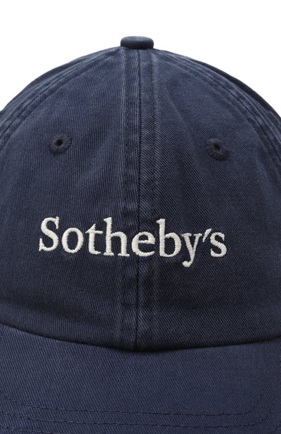 Хлопковая бейсболка frame x sotheby's FRAME DENIM синего цвета по цене 23550 руб., арт. ME25WHT001, фото 3 Хлопковая бейсболка frame x sotheby's FRAME DENIM, арт. ME25WHT001, фото 3