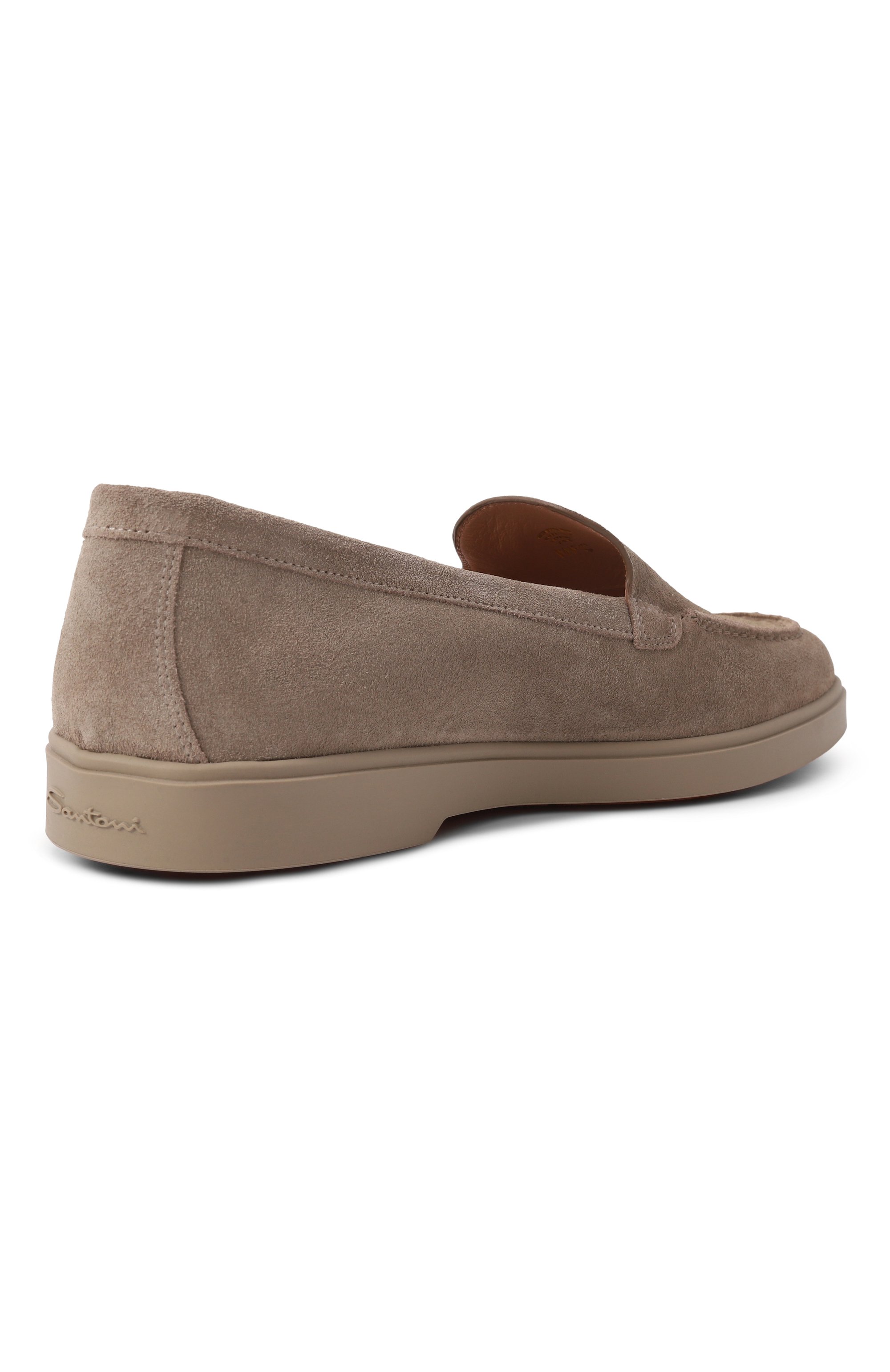 Замшевые лоферы SANTONI, арт. WUYG58856TTGNPYL, фото 5