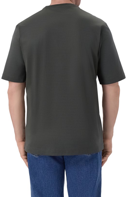 Хлопковая футболка Zilli TSR030M0100VZMRB0 Зелёный  TSR030M0100VZMRB0 Фото 4