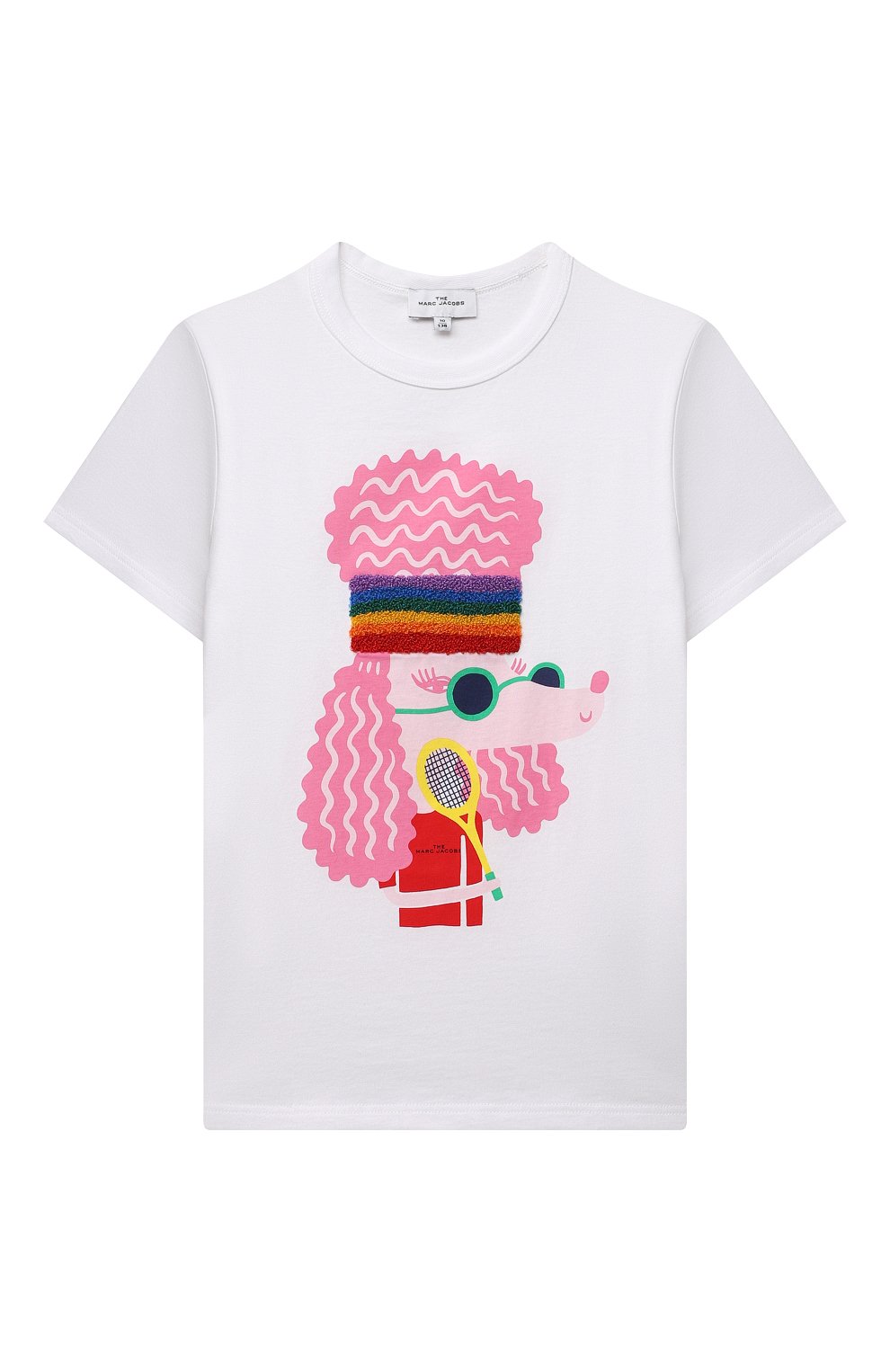 Хлопковая футболка MARC JACOBS (THE) белого цвета по цене 10700 руб., арт. W15552, фото 1 Хлопковая футболка MARC JACOBS (THE), арт. W15552, фото 1