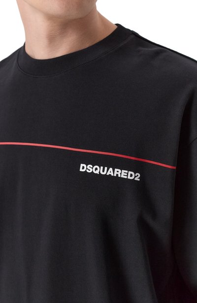 Хлопковая футболка DSQUARED2,  арт. S71GD1653/D20106, фото 5
