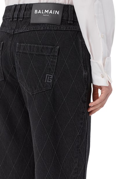 Джинсы BALMAIN черного цвета по цене 170500 руб., арт. HF1MI052/DG13, фото 5 Джинсы BALMAIN, арт. HF1MI052/DG13, фото 5