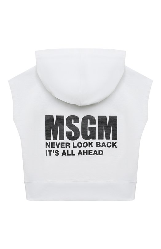 Хлопковое худи MSGM kids 2