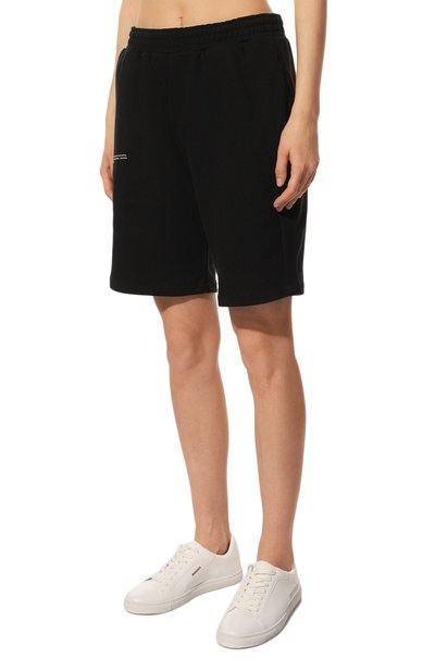 Хлопковые шорты PANGAIA черного цвета по цене 9830 руб., арт. 365 Long Shorts, фото 3 Хлопковые шорты PANGAIA, арт. 365 Long Shorts, фото 3