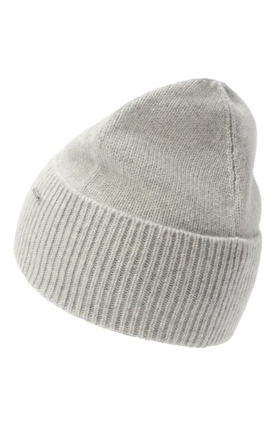 Кашемировая шапка BOSS серого цвета по цене 11950 руб., арт. 50549311, фото 2 Кашемировая шапка BOSS, арт. 50549311, фото 2