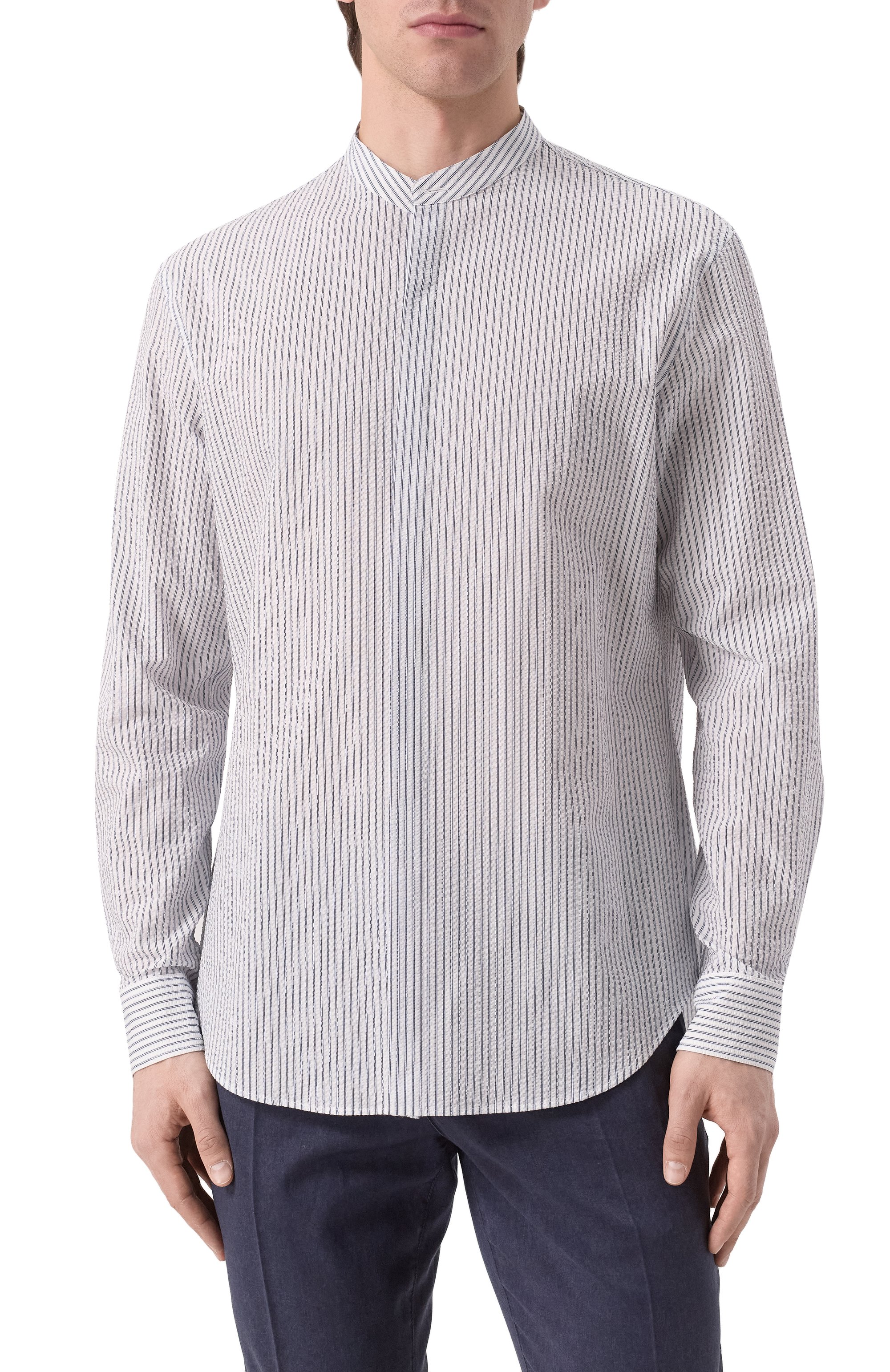 Хлопковая рубашка GIORGIO ARMANI, арт. GM001584/TE14654, фото 3